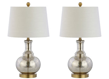 Lavelle 25" Glass LED Table Lamp - JONATHAN Y